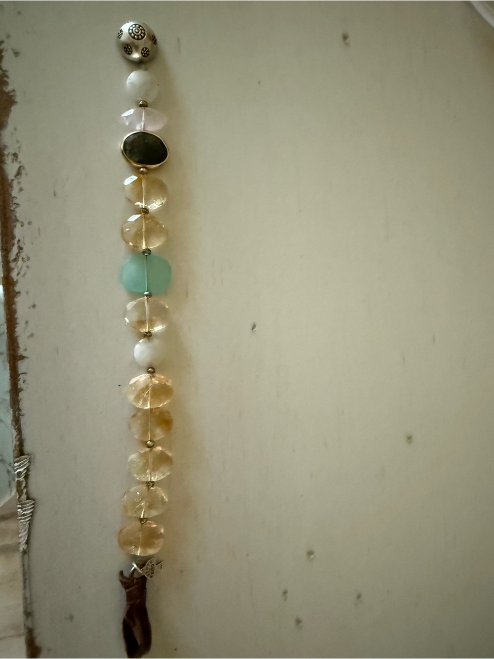 Sundance Catalog Peyote Bird Citrine & Chalcedony Bracelet